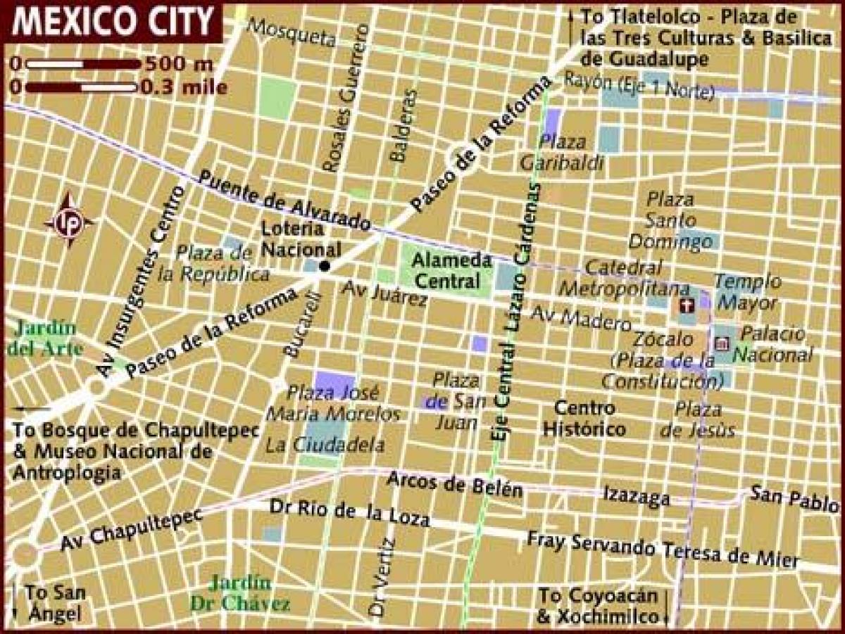 Cusco Meksyk mapie