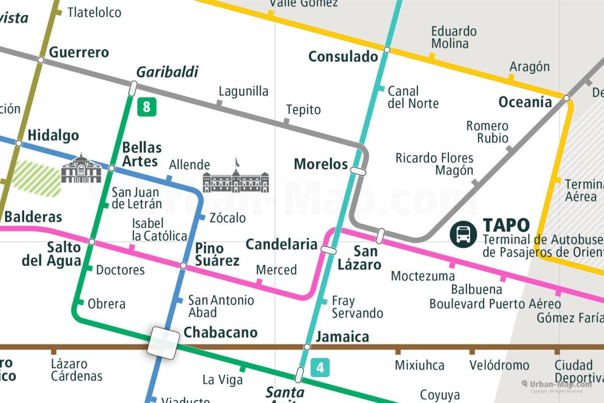 mapa modeli Meksyk 