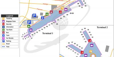 Benito Juarez międzynarodowego lotniska mapie