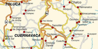 Meksyk, DF mapie