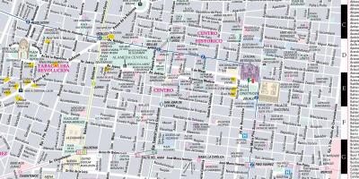 Mapa ulic Meksyku 